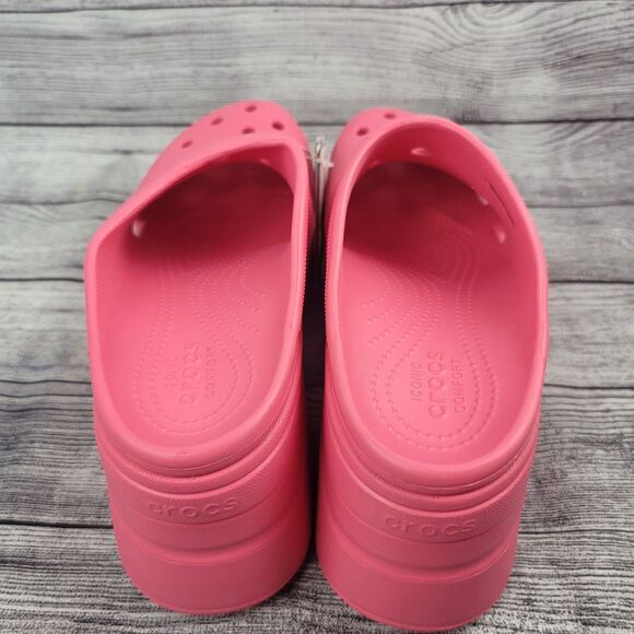 Crocs Siren Clog High Heel Sandal Hyper Pink 208547-6VZ (Men's 11) - Picture 5 of 7